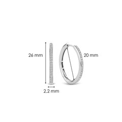 Brincos Ti Sento - Milano Prata 925