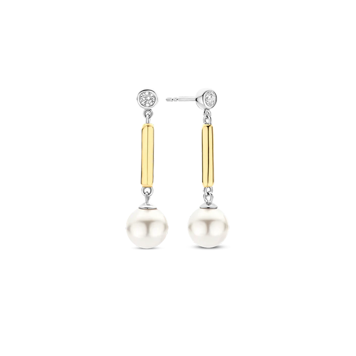 Brincos Drops with Pearl