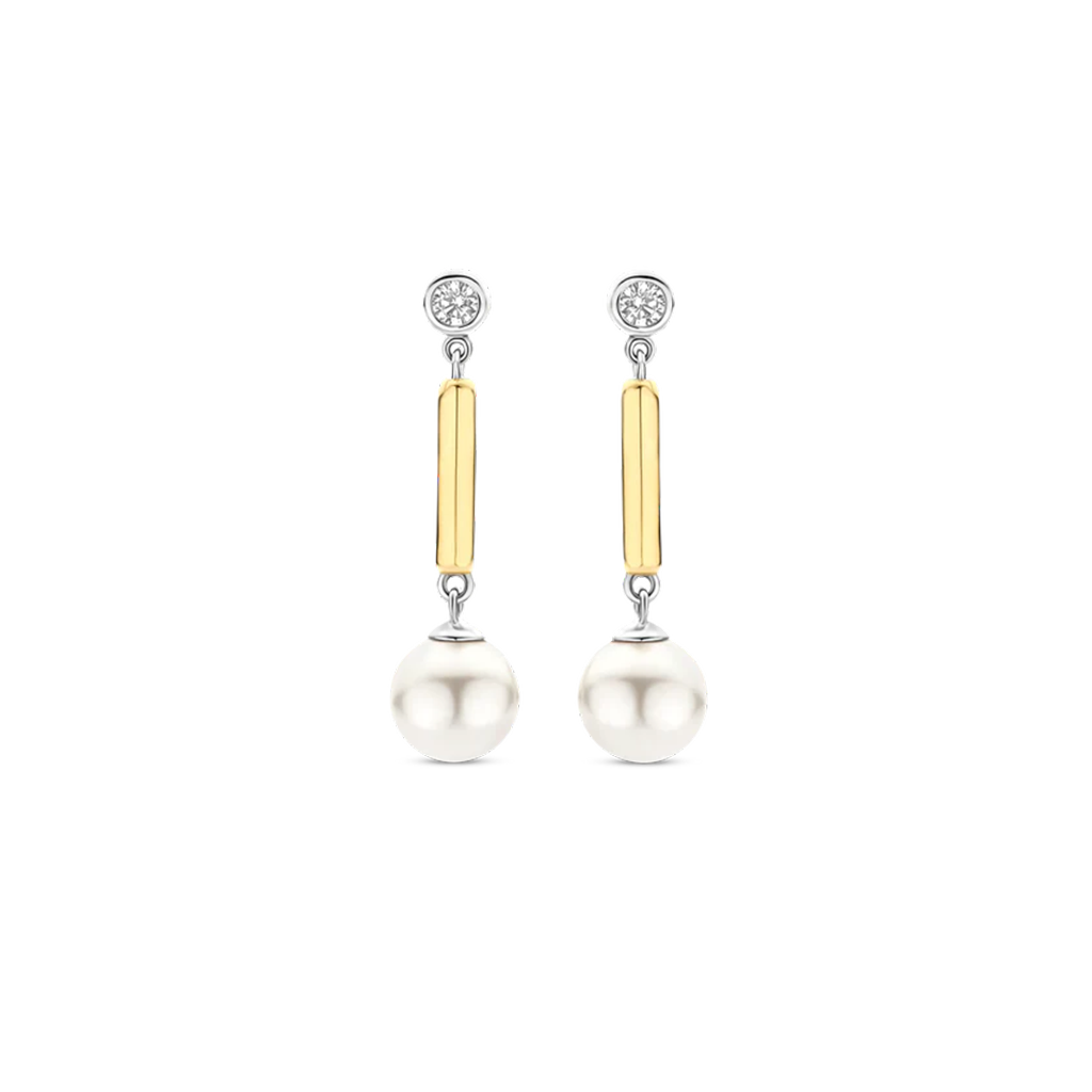 Brincos Drops with Pearl
