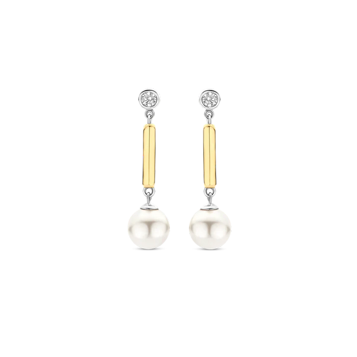 Brincos Drops with Pearl