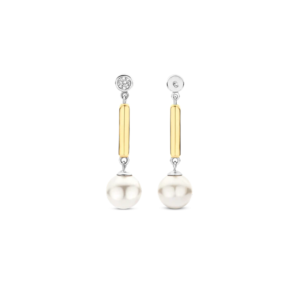 Brincos Drops with Pearl