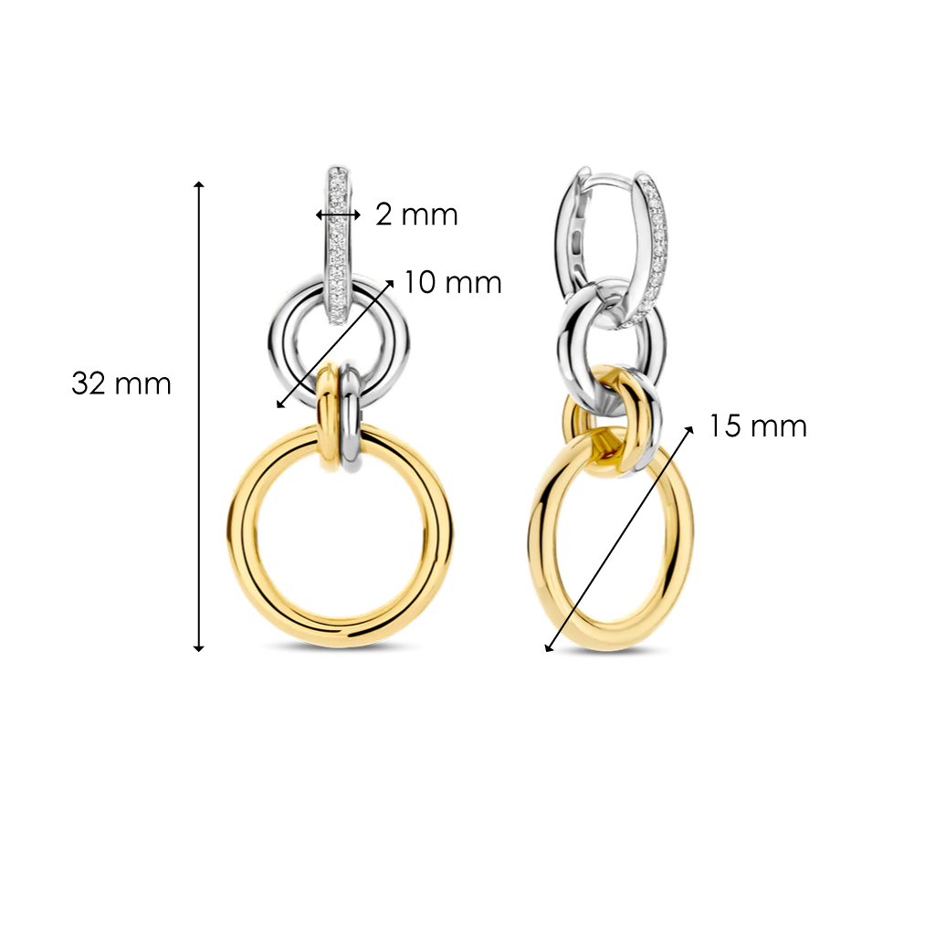 Brincos Ti Sento - Milano Prata 925