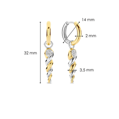 Brincos Ti Sento - Milano Prata 925