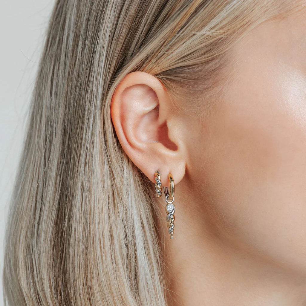 Brincos Ti Sento - Milano Prata 925