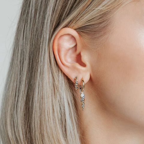 Argolas Pequenas Ti Sento - Milano Prata 925