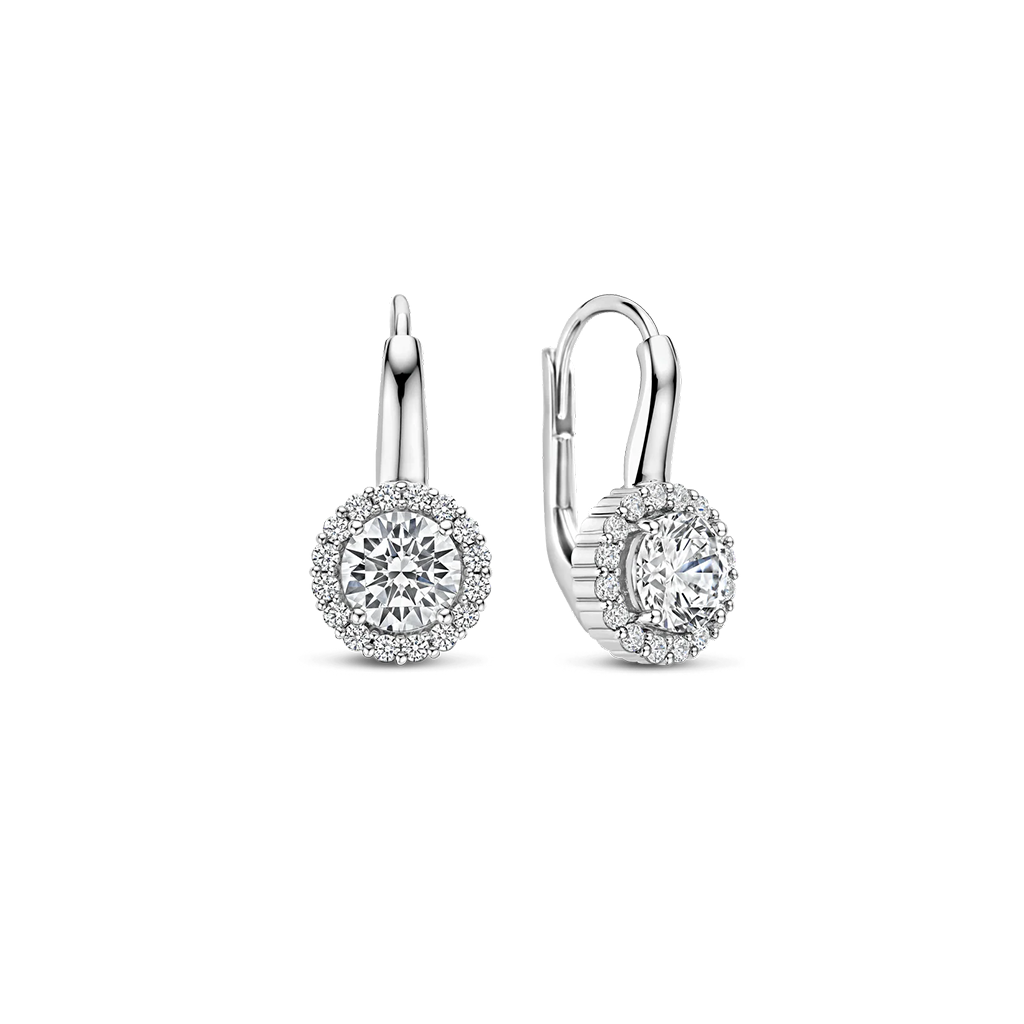 Brincos Argolas Classic Zirconia