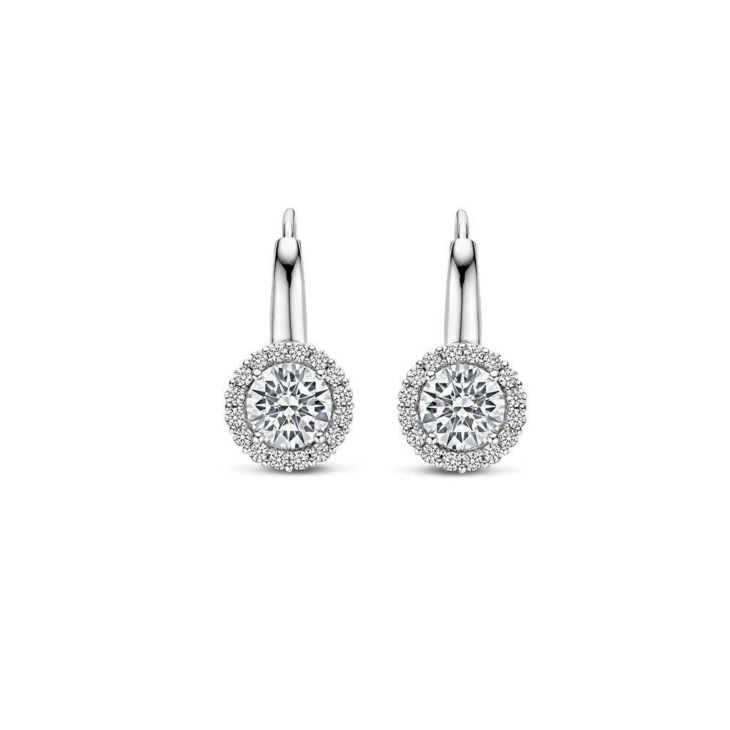 Brincos Argolas Classic Zirconia