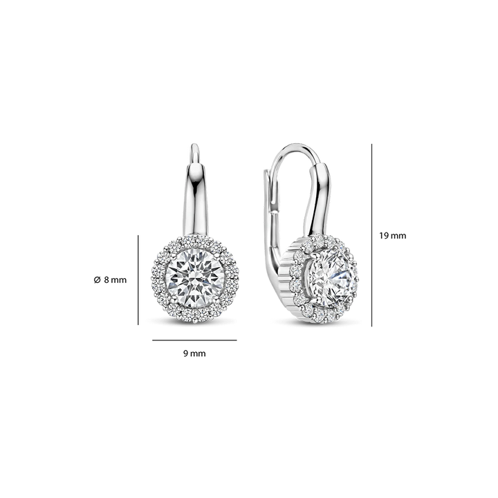Brincos Argolas Classic Zirconia