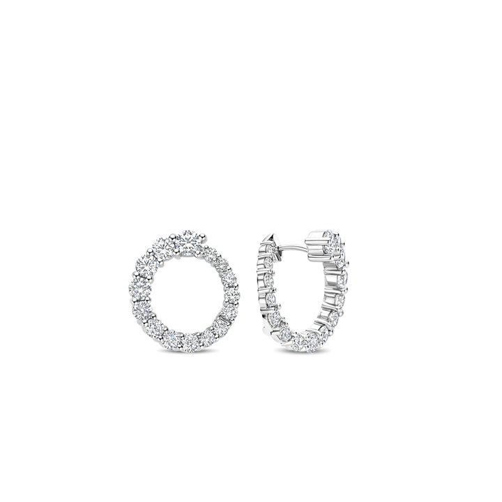 Brincos Twisted Zirconia