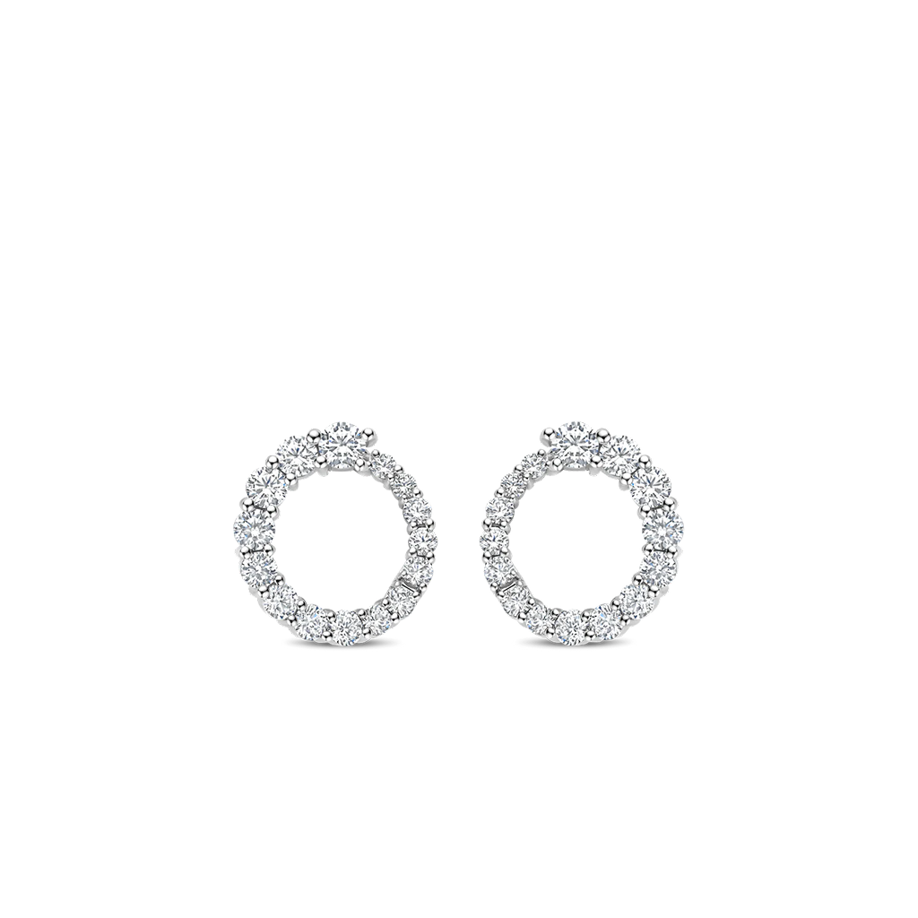 Brincos Twisted Zirconia