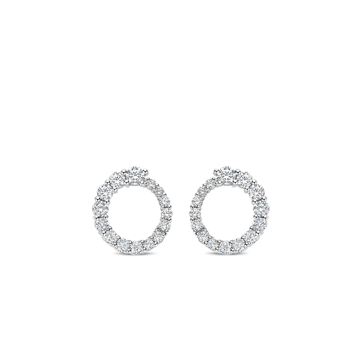 Brincos Twisted Zirconia