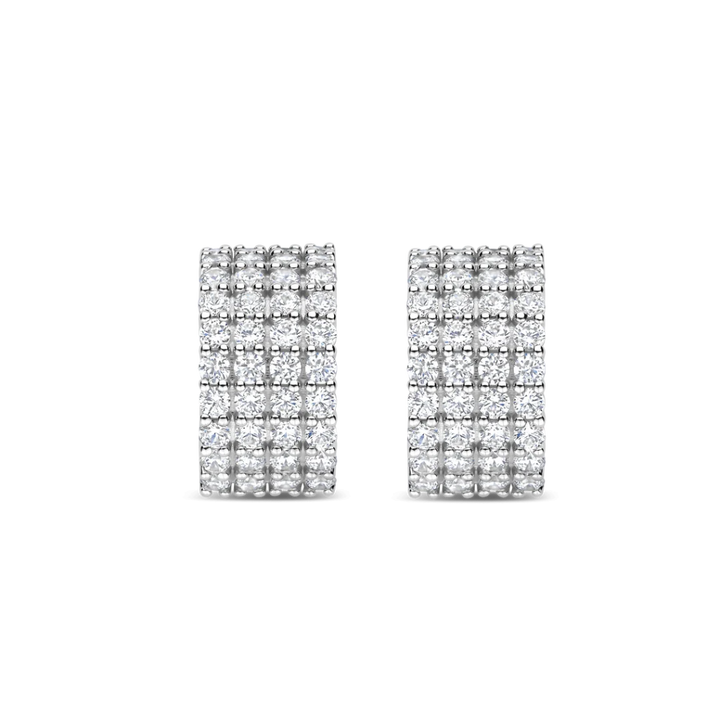 Argolas Meia-Lua Stardust Zirconia