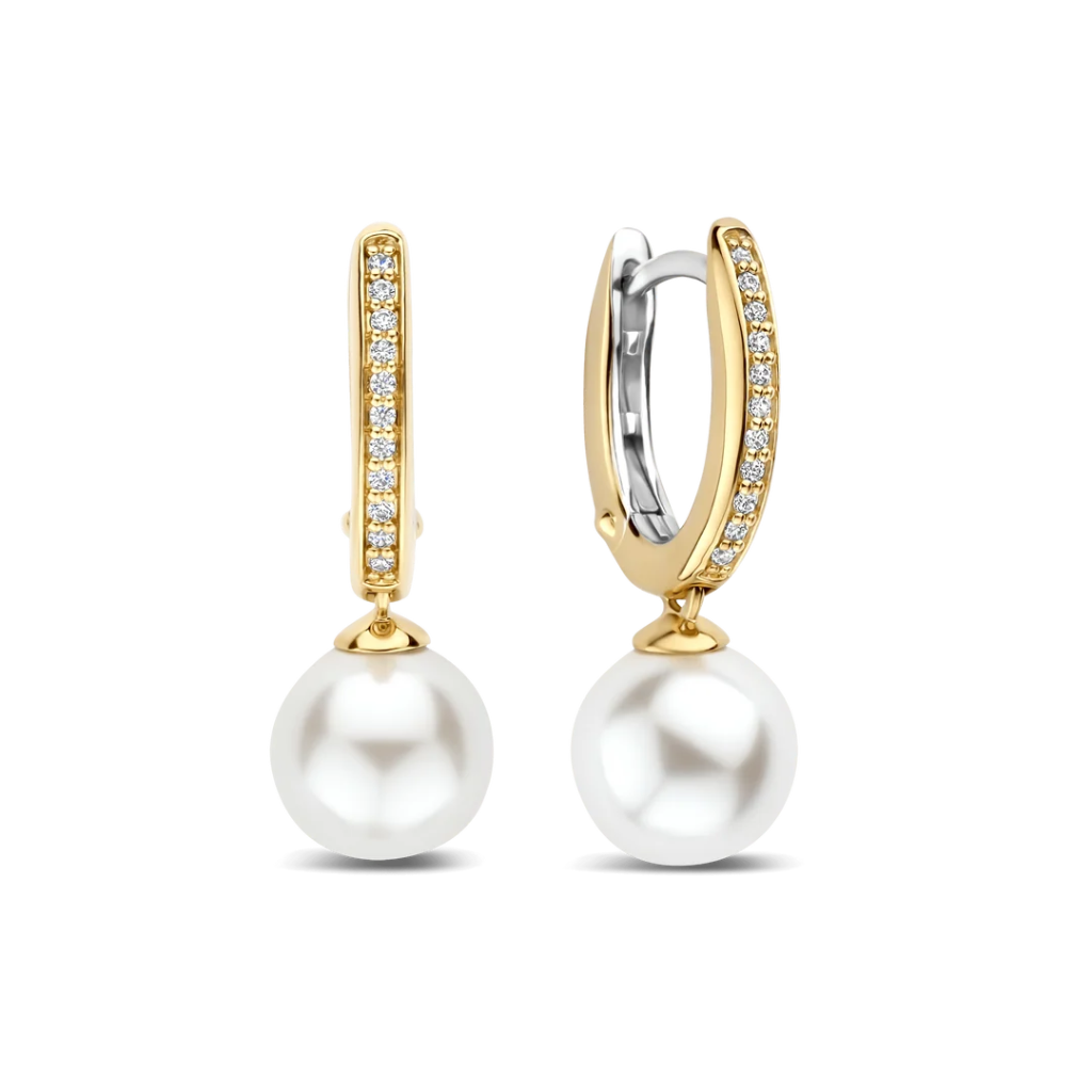 Argolas Zirconia Gold Vermeil