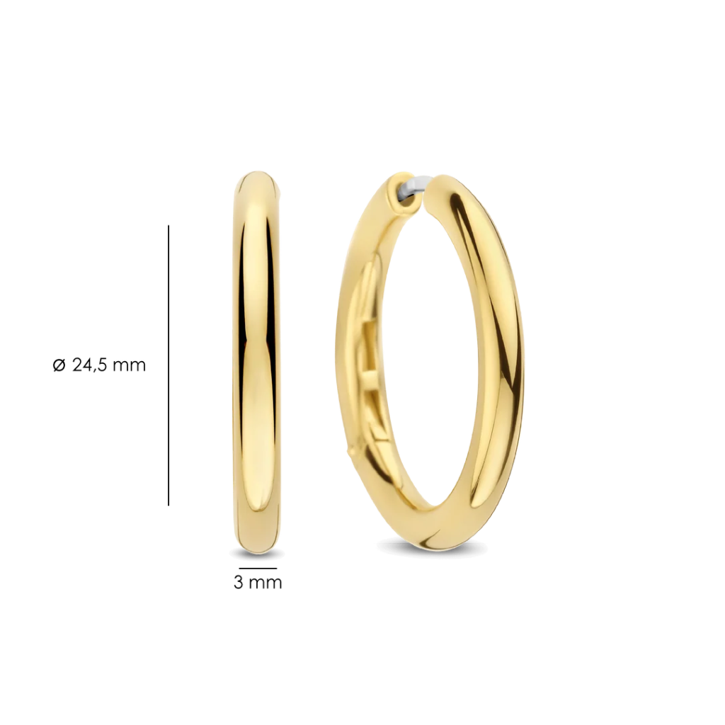 Argolas Classic Oversized Vermeil Gold 25mm