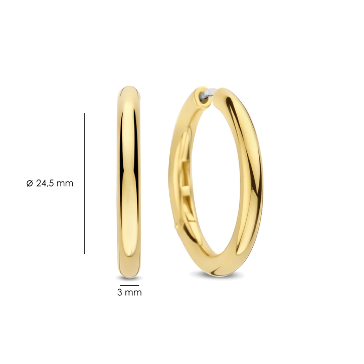 Argolas Classic Oversized Vermeil Gold 25mm