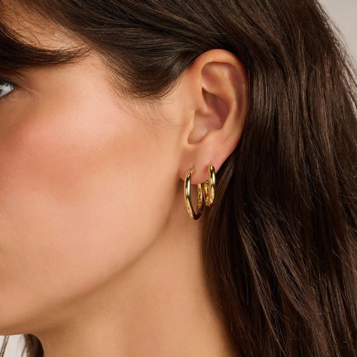 Argolas Classic Oversized Vermeil Gold 25mm