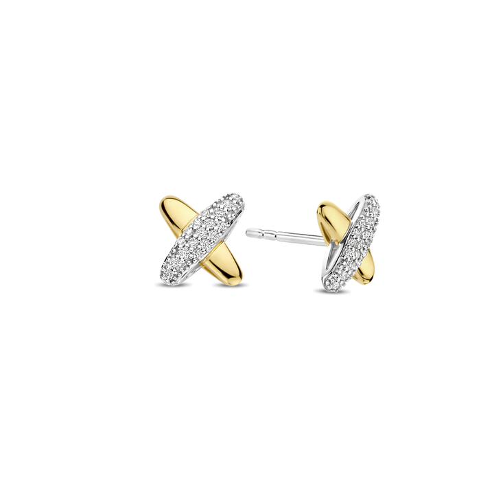 Brincos Zirconia Cross