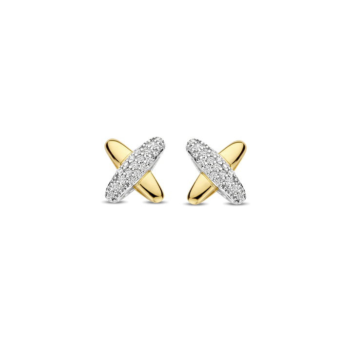 Brincos Zirconia Cross