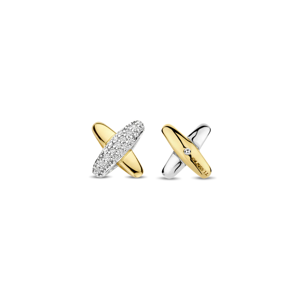 Brincos Zirconia Cross