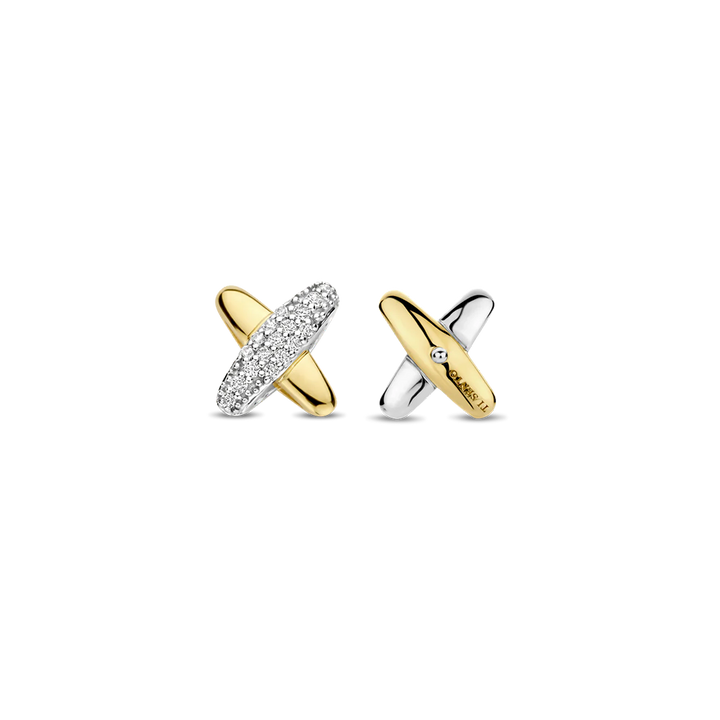 Brincos Zirconia Cross
