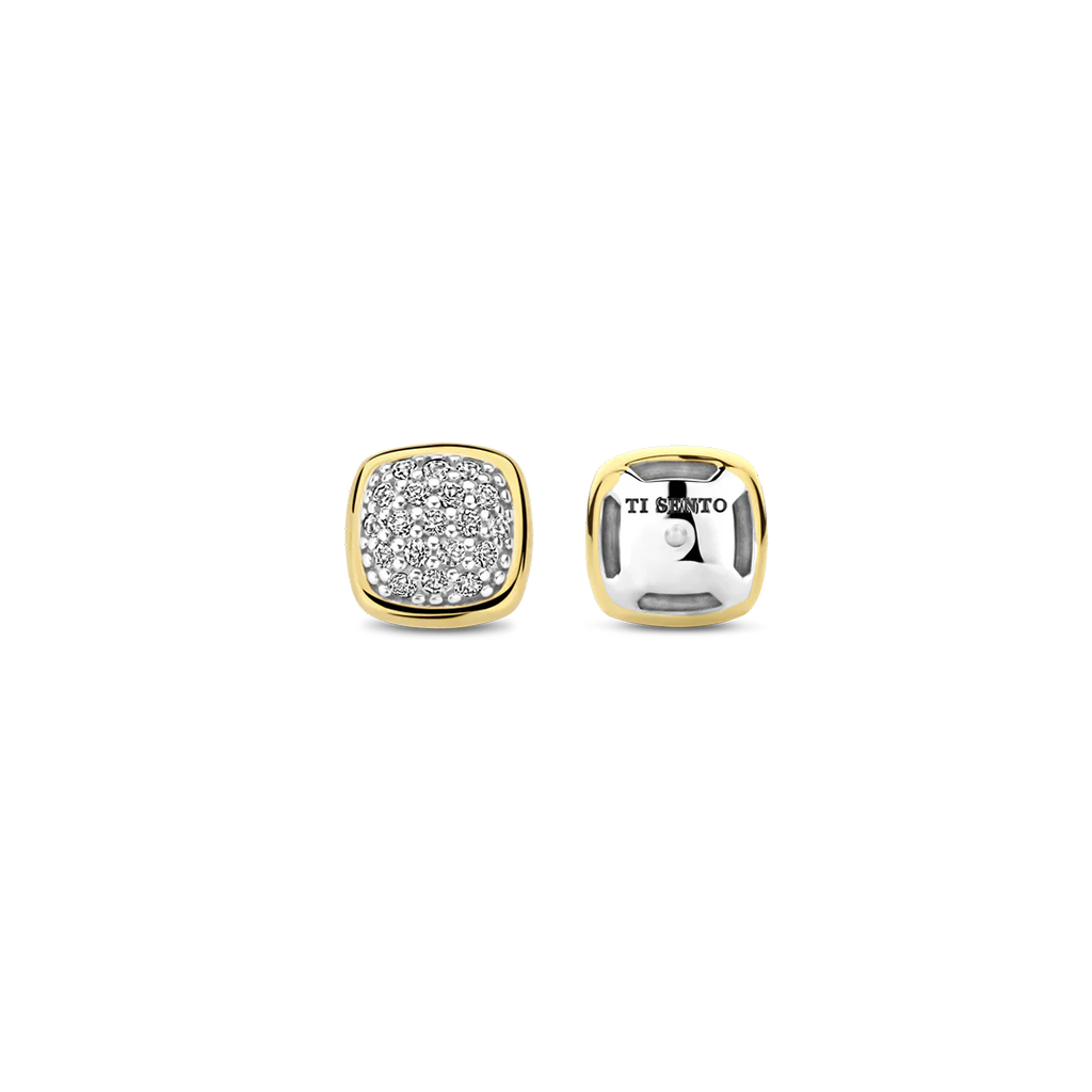 Brincos Zirconia Cushion