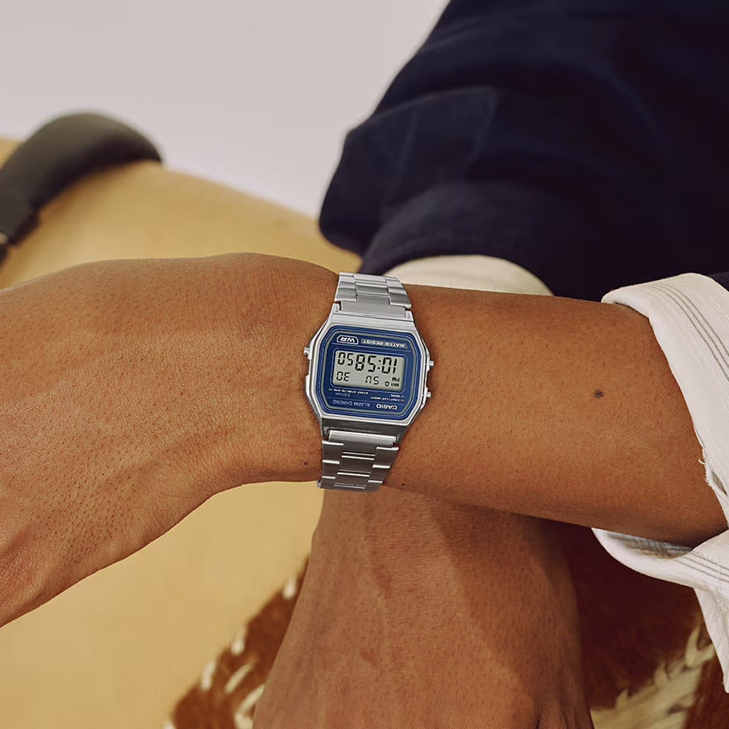 Vintage Iconic Silver-Navy