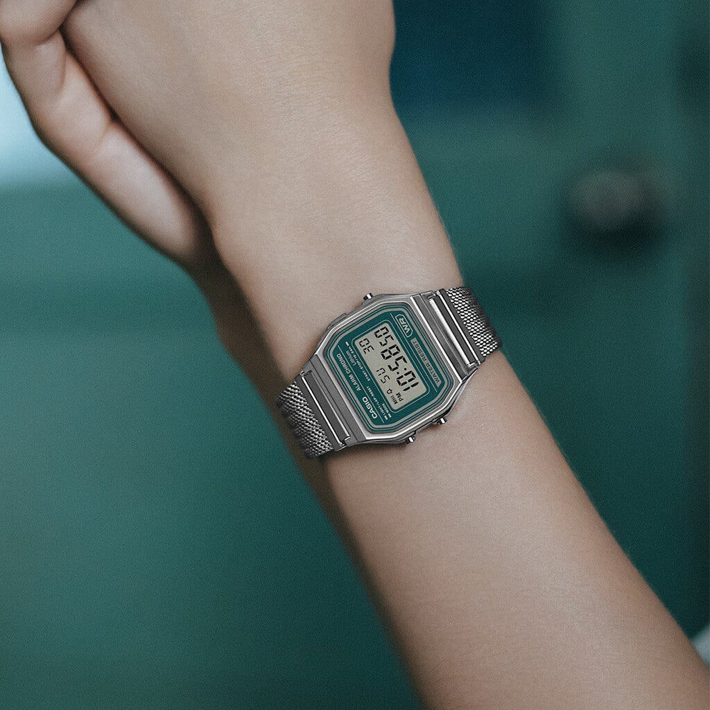 Vintage Iconic Silver-Teal