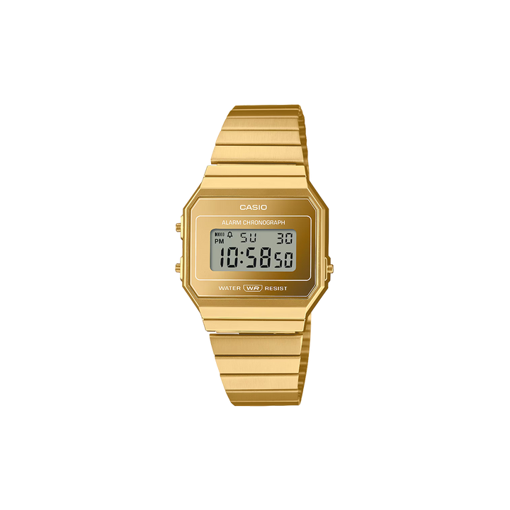 relógio casio vintage iconic totalmente dourado