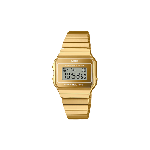 relógio casio vintage iconic totalmente dourado