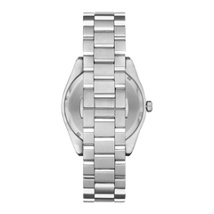 Bracelete do Relógio Armani Federico 41mm prateado com mostrador azul