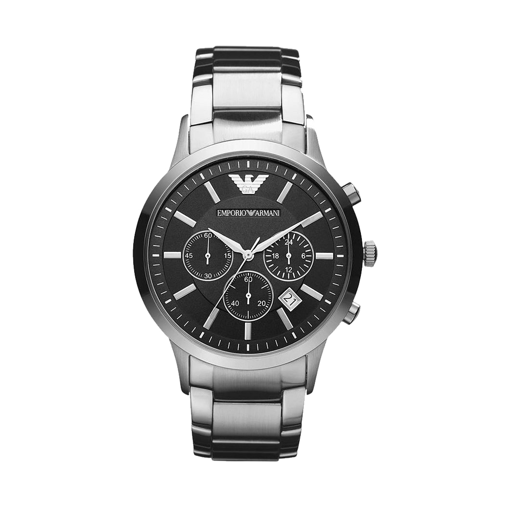 Renato Steel Silver Chronograph 46mm