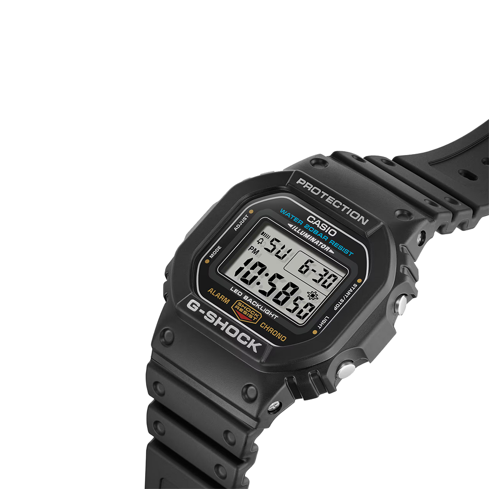 Pormenor mostrador do Relógio Casio G-Shock The Origin totalmente preto