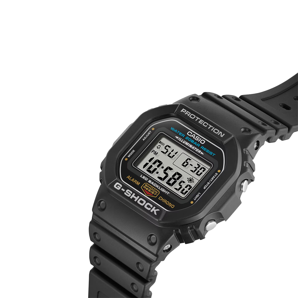 Pormenor mostrador do Relógio Casio G-Shock The Origin totalmente preto