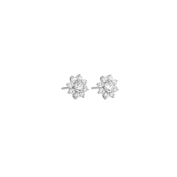 Brincos Diamantes Classic Flor