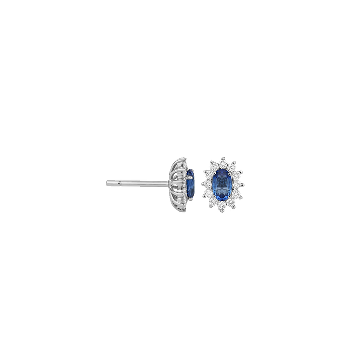 Brincos Diamantes Premium Colors Safira