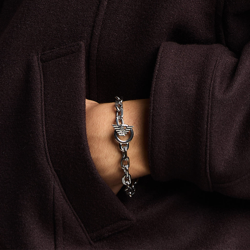 Pulseira Gleaming Duet ID Silver