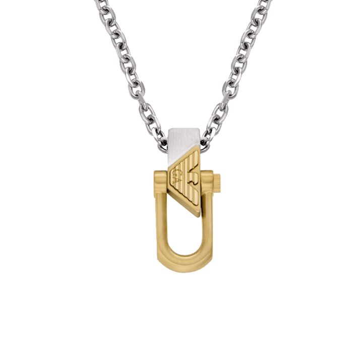 Colar Interlocking Couples Silver-Gold
