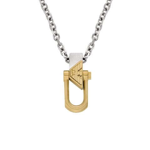 Colar Interlocking Couples Silver-Gold