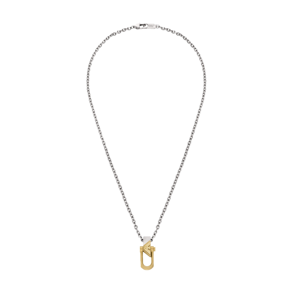 Colar Interlocking Couples Silver-Gold