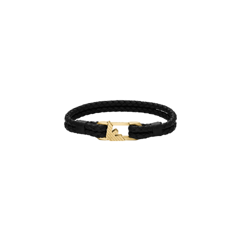 Pulseira Signature Link Black-Gold