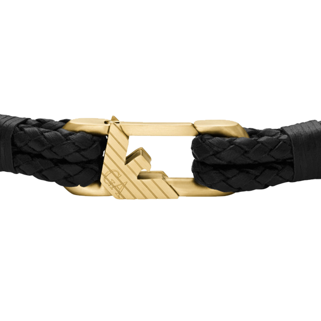Pulseira Signature Link Black-Gold