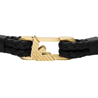 Pulseira Signature Link Black-Gold