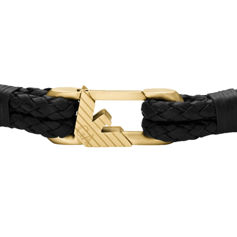 Pulseira Signature Link Black-Gold