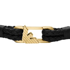 Pulseira Signature Link Black-Gold