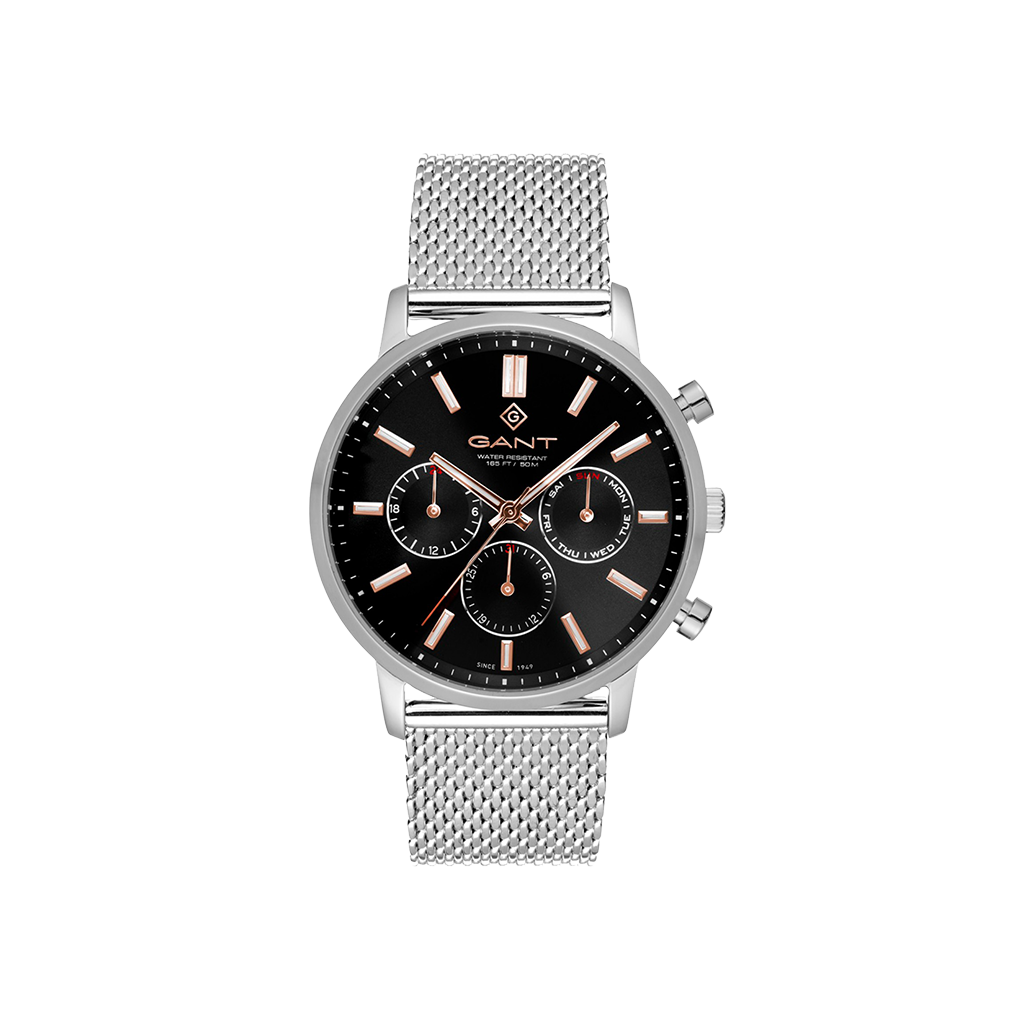 East Hill Day-Date Silver-Black 43mm