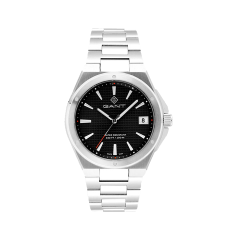 Relógio GANT Marshfiel 41mm totalmente prateado com mostrador preto