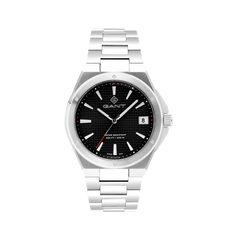 Relógio GANT Marshfiel 41mm totalmente prateado com mostrador preto