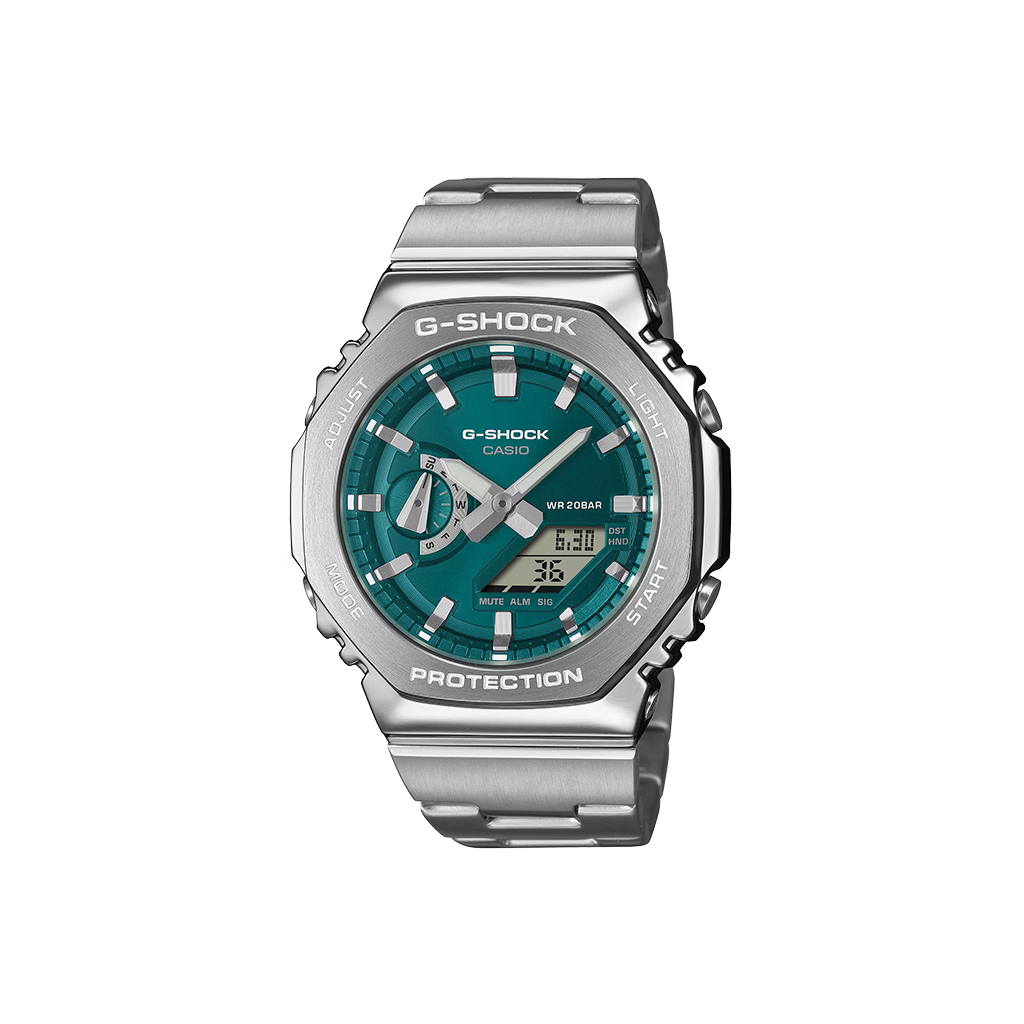 G-Shock G-Steel Silver-Aqua Green