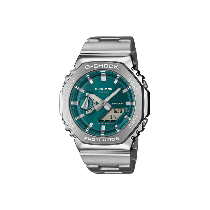 G-Shock G-Steel Silver-Aqua Green