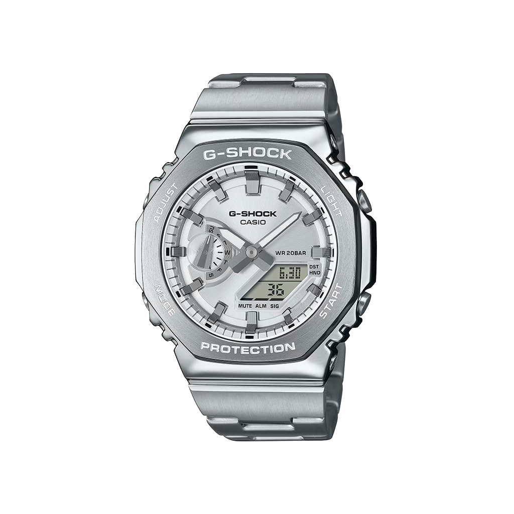 Relógio Casio G-Shock G-Steel totalmente prateado
